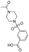 3-(4-ACETYL-PIPERAZINE-1-SULFONYL)-BENZOIC ACID Struktur