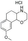 (+)-3,4,4A,5,6,10B-HEXAHYDRO-9-METHOXY-2H-NAPHTHO[1,2-B][1,4]OXAZIN, HYDROCHLORIDE Struktur