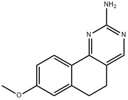 8-METHOXY-5,6-DIHYDROBENZO[H]QUINAZOLIN-2-AMINE Struktur