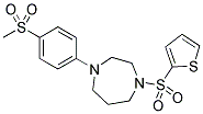 1-[4-(METHYLSULFONYL)PHENYL]-4-(THIEN-2-YLSULFONYL)-1,4-DIAZEPANE Struktur