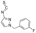 1-(3-FLUORO-BENZYL)-3-ISOTHIOCYANATO-1H-PYRAZOLE Struktur