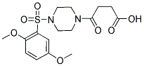 4-(4-[(2,5-DIMETHOXYPHENYL)SULFONYL]PIPERAZIN-1-YL)-4-OXOBUTANOIC ACID Struktur