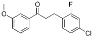 3-(4-CHLORO-2-FLUOROPHENYL)-3'-METHOXYPROPIOPHENONE Struktur