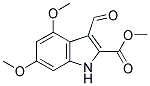 3-FORMYL-4,6-DIMETHOXY-1H-INDOLE-2-CARBOXYLIC ACID METHYL ESTER Struktur