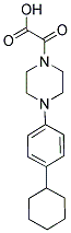 [4-(4-CYCLOHEXYLPHENYL)PIPERAZIN-1-YL](OXO)ACETIC ACID Struktur