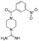 4-(3-NITRO-BENZOYL)-PIPERAZINE-1-CARBOXAMIDINE Struktur