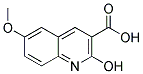 2-HYDROXY-6-METHOXY-QUINOLINE-3-CARBOXYLIC ACID Struktur