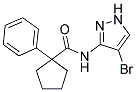 N-(4-BROMOPYRAZOL-3-YL)(PHENYLCYCLOPENTYL)FORMAMIDE Struktur