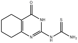 N-(4-OXO-3,4,5,6,7,8-HEXAHYDRO-2-QUINAZOLINYL)THIOUREA Struktur