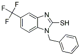 1-BENZYL-5-TRIFLUOROMETHYL-1H-BENZOIMIDAZOLE-2-THIOL Struktur