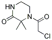 4-(2-CHLORO-ACETYL)-3,3-DIMETHYL-PIPERAZIN-2-ONE Struktur