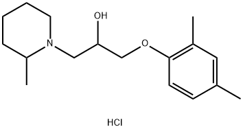 1-(2,4-DIMETHYLPHENOXY)-3-(2-METHYLPIPERIDIN-1-YL)PROPAN-2-OL HYDROCHLORIDE Struktur