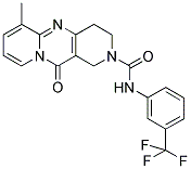 6-METHYL-11-OXO-N-[3-(TRIFLUOROMETHYL)PHENYL]-4,11-DIHYDRO-1H-DIPYRIDO[1,2-A:4',3'-D]PYRIMIDINE-2(3H)-CARBOXAMIDE Struktur