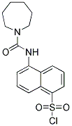 5-[(AZEPANE-1-CARBONYL)-AMINO]-NAPHTHALENE-1-SULFONYL CHLORIDE Struktur