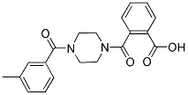 2-([4-(3-METHYLBENZOYL)PIPERAZIN-1-YL]CARBONYL)BENZOIC ACID Struktur