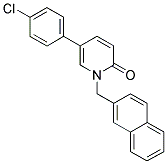 5-(4-CHLOROPHENYL)-1-(2-NAPHTHYLMETHYL)PYRIDIN-2(1H)-ONE Struktur