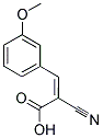 2-CYANO-3-(3-METHOXY-PHENYL)-ACRYLIC ACID Struktur