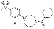 CYCLOHEXYL-[4-(2-FLUORO-4-METHANESULFONYL-PHENYL)-[1,4]DIAZEPAN-1-YL]-METHANONE Struktur