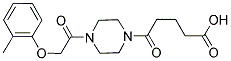 5-(4-[(2-METHYLPHENOXY)ACETYL]PIPERAZIN-1-YL)-5-OXOPENTANOIC ACID Struktur