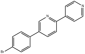 5-(4-溴苯基)-2,4-聯(lián)吡啶 結(jié)構(gòu)式