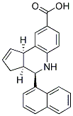 (3AS,4R,9BR)-4-(1-NAPHTHYL)-3A,4,5,9B-TETRAHYDRO-3H-CYCLOPENTA[C]QUINOLINE-8-CARBOXYLIC ACID Struktur