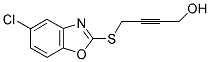 4-(5-CHLORO-BENZOOXAZOL-2-YLSULFANYL)-BUT-2-YN-1-OL Struktur