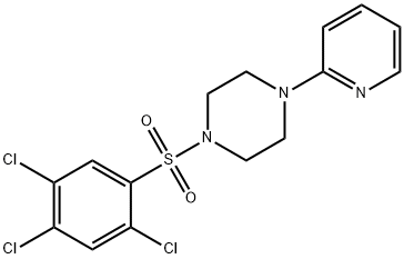 2,4,5-TRICHLORO-1-((4-(2-PYRIDYL)PIPERAZINYL)SULFONYL)BENZENE Struktur