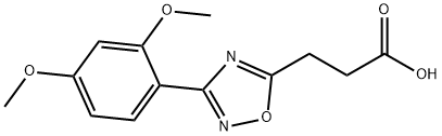 3-[3-(2,4-DIMETHOXY-PHENYL)-[1,2,4]OXADIAZOL-5-YL]-PROPIONIC ACID Struktur