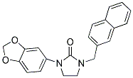 1-(1,3-BENZODIOXOL-5-YL)-3-(2-NAPHTHYLMETHYL)IMIDAZOLIDIN-2-ONE Struktur