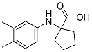 1-(3,4-DIMETHYL-PHENYLAMINO)-CYCLOPENTANE-CARBOXYLIC ACID Struktur