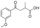 2-METHYL-4-OXO-4-(3'-METHOXYPHENYL)BUTYRIC ACID Struktur