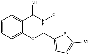 2-[(2-CHLORO-1,3-THIAZOL-5-YL)METHOXY]-N'-HYDROXYBENZENECARBOXIMIDAMIDE Struktur