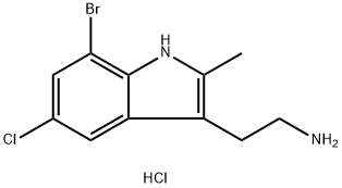 2-(7-BROMO-5-CHLORO-2-METHYL-1H-INDOL-3-YL)ETHYLAMINE HYDROCHLORIDE price.