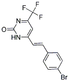 6-[(E)-2-(4-BROMOPHENYL)VINYL]-4-(TRIFLUOROMETHYL)PYRIMIDIN-2(1H)-ONE Struktur