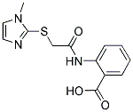 2-([[(1-METHYL-1H-IMIDAZOL-2-YL)THIO]ACETYL]AMINO)BENZOIC ACID Struktur