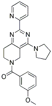 (3-METHOXY-PHENYL)-(2-PYRIDIN-2-YL-4-PYRROLIDIN-1-YL-7,8-DIHYDRO-5H-PYRIDO[4,3-D]PYRIMIDIN-6-YL)-METHANONE Struktur