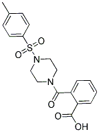 2-((4-[(4-METHYLPHENYL)SULFONYL]PIPERAZIN-1-YL)CARBONYL)BENZOIC ACID Struktur