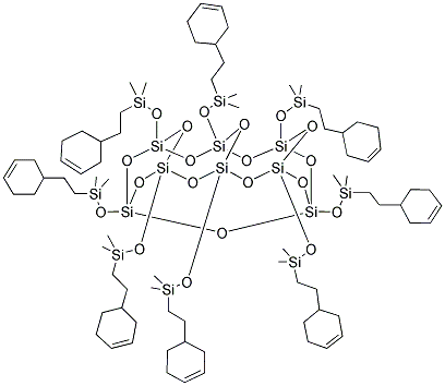 OCTACYCLOHEXENYLETHYLDIMETHYLSILYLOXY-POSS Struktur