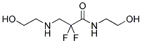 2,2-DIFLUORO-N-(2-HYDROXYETHYL)-3-(2-HYDROXY-ETHYLAMINO)-PROPIONAMIDE Struktur