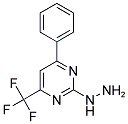 (4-PHENYL-6-TRIFLUOROMETHYL-PYRIMIDIN-2-YL)-HYDRAZINE Struktur