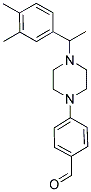 4-(4-[1-(3,4-DIMETHYLPHENYL)ETHYL]PIPERAZIN-1-YL)BENZALDEHYDE Struktur