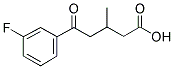 5-(3-FLUOROPHENYL)-3-METHYL-5-OXOVALERIC ACID Struktur