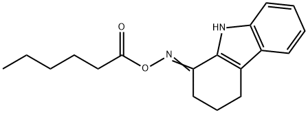 N-(HEXANOYLOXY)-N-(2,3,4,9-TETRAHYDRO-1H-CARBAZOL-1-YLIDEN)AMINE Struktur