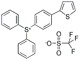 DIPHENYL(4-THIOPHENYLPHENYL)SULPHONIUM TRIFLATE Struktur