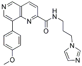 N-[3-(1H-IMIDAZOL-1-YL)PROPYL]-8-(4-METHOXYPHENYL)-1,6-NAPHTHYRIDINE-2-CARBOXAMIDE Struktur