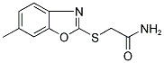 2-[(6-METHYL-1,3-BENZOXAZOL-2-YL)THIO]ACETAMIDE Struktur