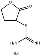 3-([AMINO(IMINO)METHYL]SULFANYL)-2-OXOTETRAHYDROFURAN HYDROBROMIDE Struktur