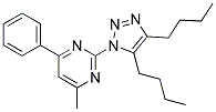 2-(4,5-DIBUTYL-1H-1,2,3-TRIAZOL-1-YL)-4-METHYL-6-PHENYLPYRIMIDINE Struktur