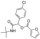 2-(TERT-BUTYLAMINO)-1-(4-CHLOROPHENYL)-2-OXOETHYL 2-FUROATE Struktur