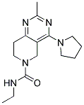 N-ETHYL-2-METHYL-4-PYRROLIDIN-1-YL-7,8-DIHYDROPYRIDO[4,3-D]PYRIMIDINE-6(5H)-CARBOXAMIDE Struktur